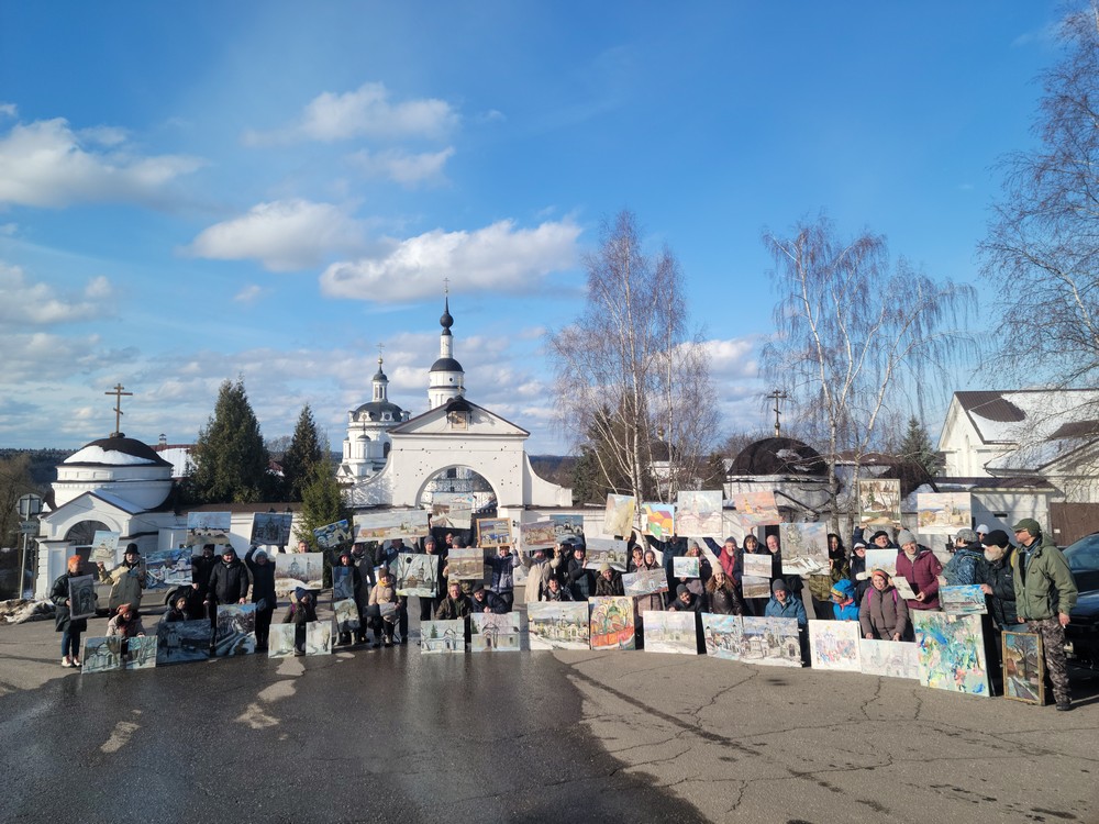 Снежный апрель в Малоярославце